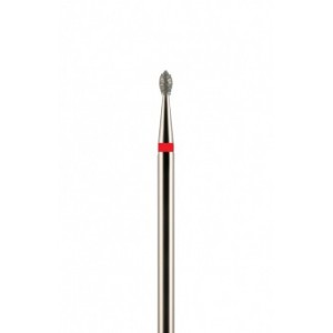 Фреза алмазная почковидная красная мелкая зернистость 1,8 мм (018) почка